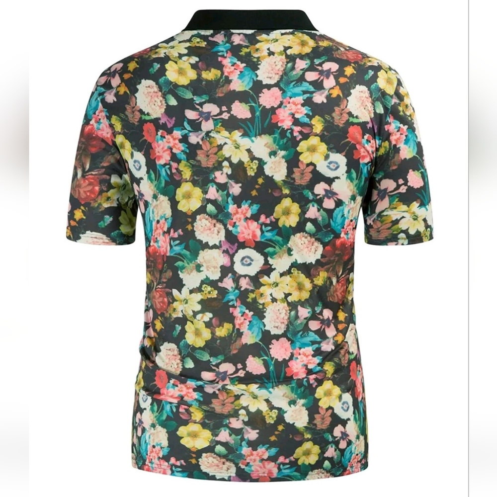 NWT PJ PAUL JONES Flower Polo Shirts - Picture 5 of 14